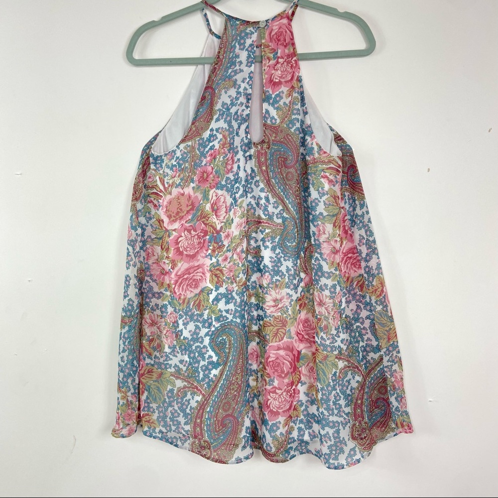 Show me your mumu paisley floral racerback dress. - Picture 8 of 9